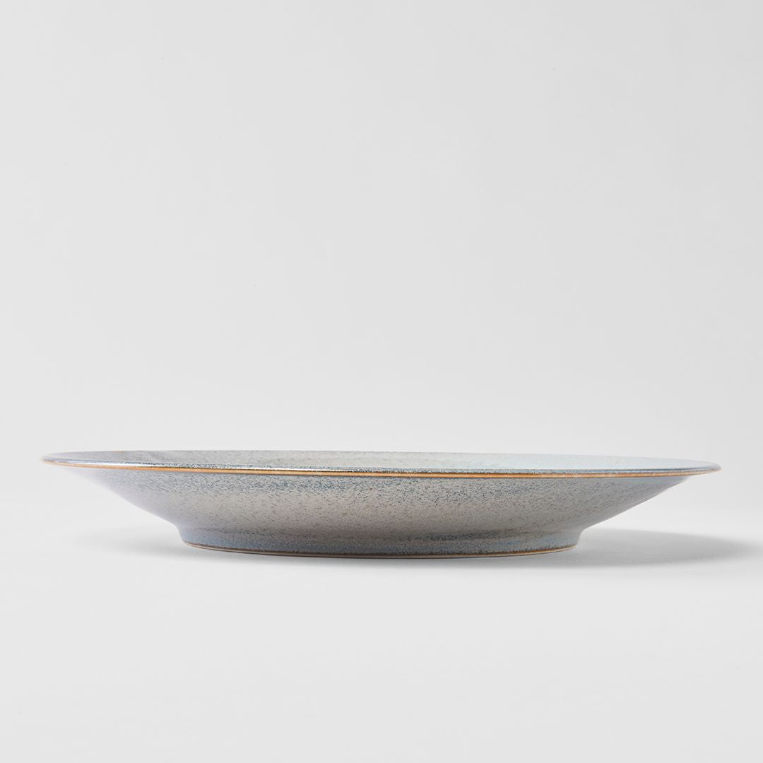 Premium 28cm Steel Grey Glaze Ceramic Dinner Plate Dishwasher Microwave Safe