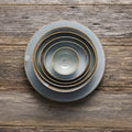 Premium 120ml Steel Grey Glaze Ceramic Tea Cup Dishwasher Microwave Safe