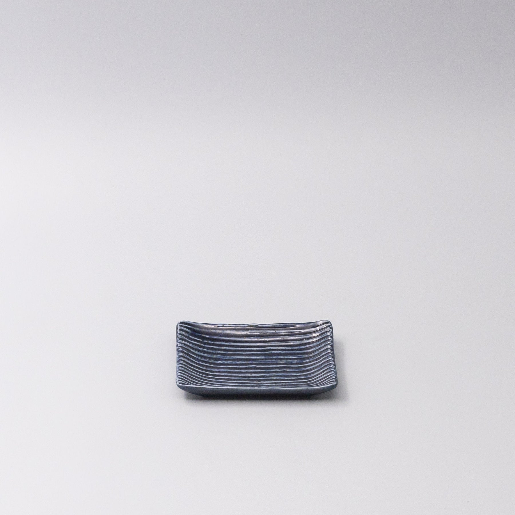 Premium 10cm Mamezara Blue Contour Glaze Ceramic Sauce Dish Dishwasher Microwave Safe