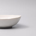 Premium 20cm Parchment White Glaze Oval Ceramic Bowl 600ml
