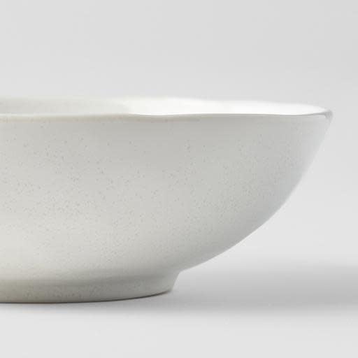 Premium Oval Bowl – White Parchment Glaze 16cm, 300ml