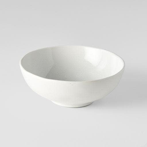 Premium Oval Bowl – White Parchment Glaze 14cm, 200ml