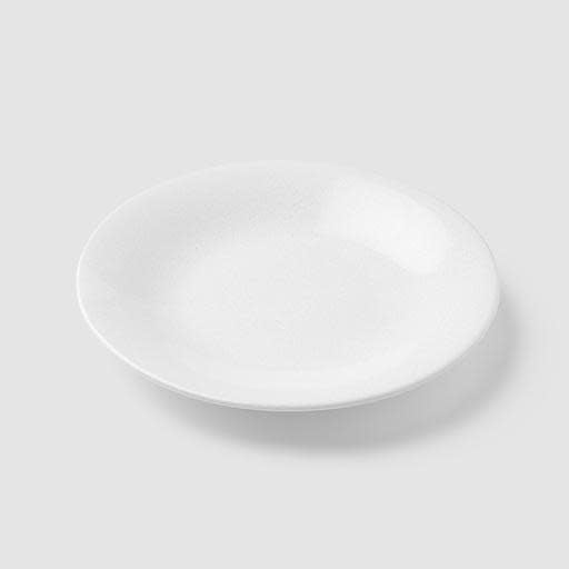 Premium Tapas Plate – White Parchment Glaze 17cm