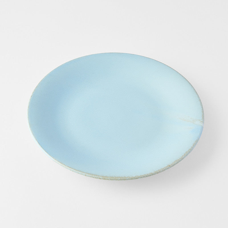 Premium 21cm Soda Blue Glaze Ceramic Side Plate Dishwasher Microwave Safe