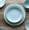 Premium 21cm Soda Blue Glaze Ceramic Side Plate Dishwasher Microwave Safe