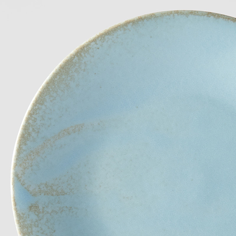 Premium Tapas Plate – Light Blue Soda Blue Glaze 17cm