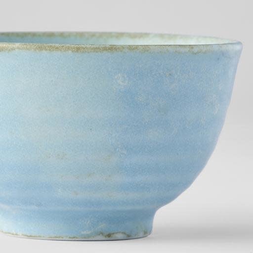 Premium 120ml Soda Blue Glaze Ceramic Tea Cup Dishwasher Microwave Safe
