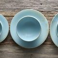 Premium 120ml Soda Blue Glaze Ceramic Tea Cup Dishwasher Microwave Safe