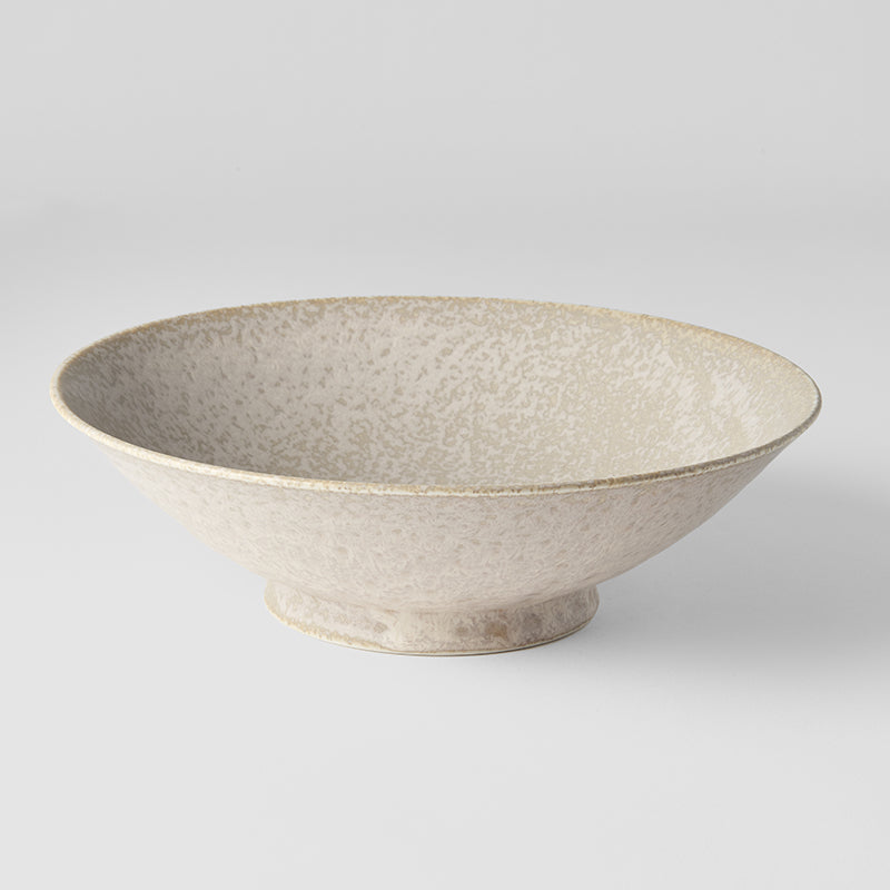 Premium Ramen Bowl – Beige White Fade Glaze 24.5cm, 900ml