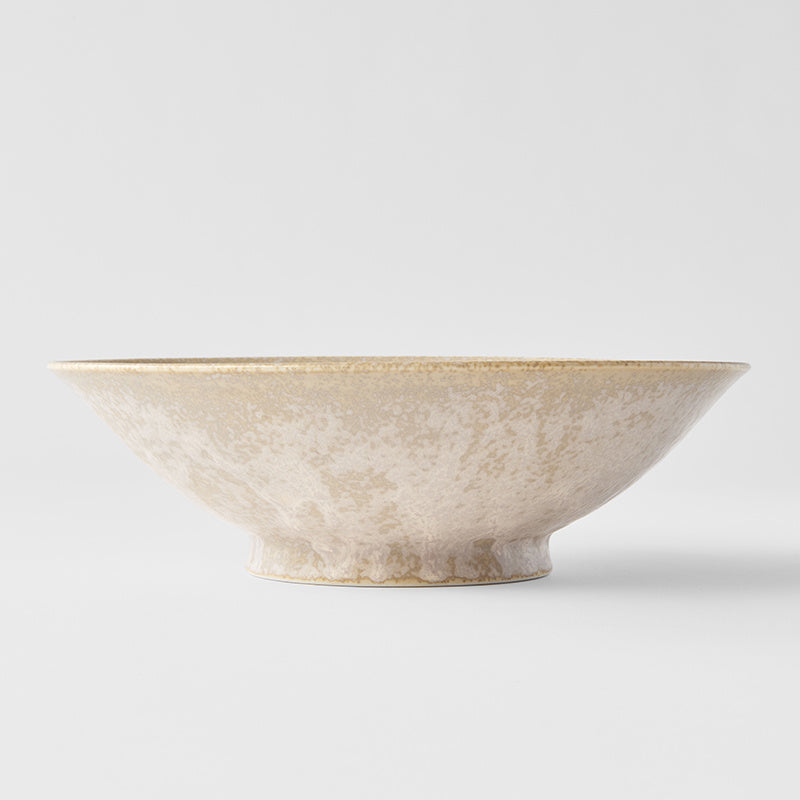 Premium Ramen Bowl – Beige White Fade Glaze 24.5cm, 900ml