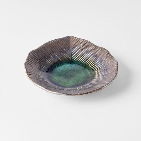 Premium Leaf Shape Plate – Midori Green Glaze 16cm