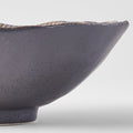 Premium Irregular Ceramic Bowl – Akane Grey Glaze 22cm