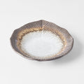Premium Leaf Shape Plate – Akane Grey Glaze Ceramic Plate 16cm