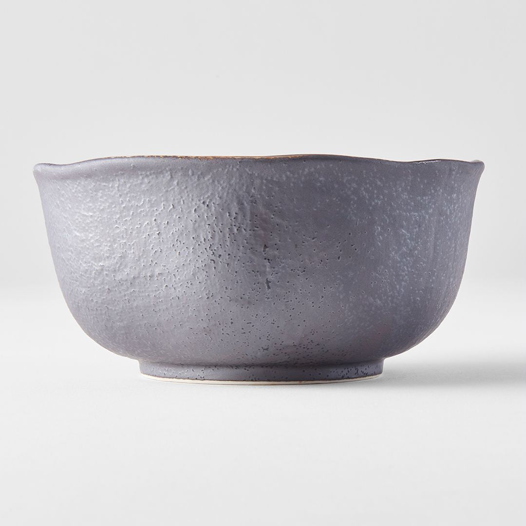 Premium Ceramic Organic Bowl – Akane Grey Glaze 14.5cm
