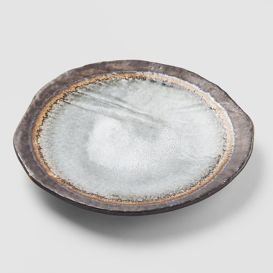 Dinner Plate Organic 27cm Akane Grey Glaze - SuperSaverAU - view 1