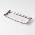 Premium Ceramic Rectangular Plate – Akane Grey 29 x 13cm