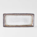 Premium Ceramic Rectangular Plate – Akane Grey 29 x 13cm