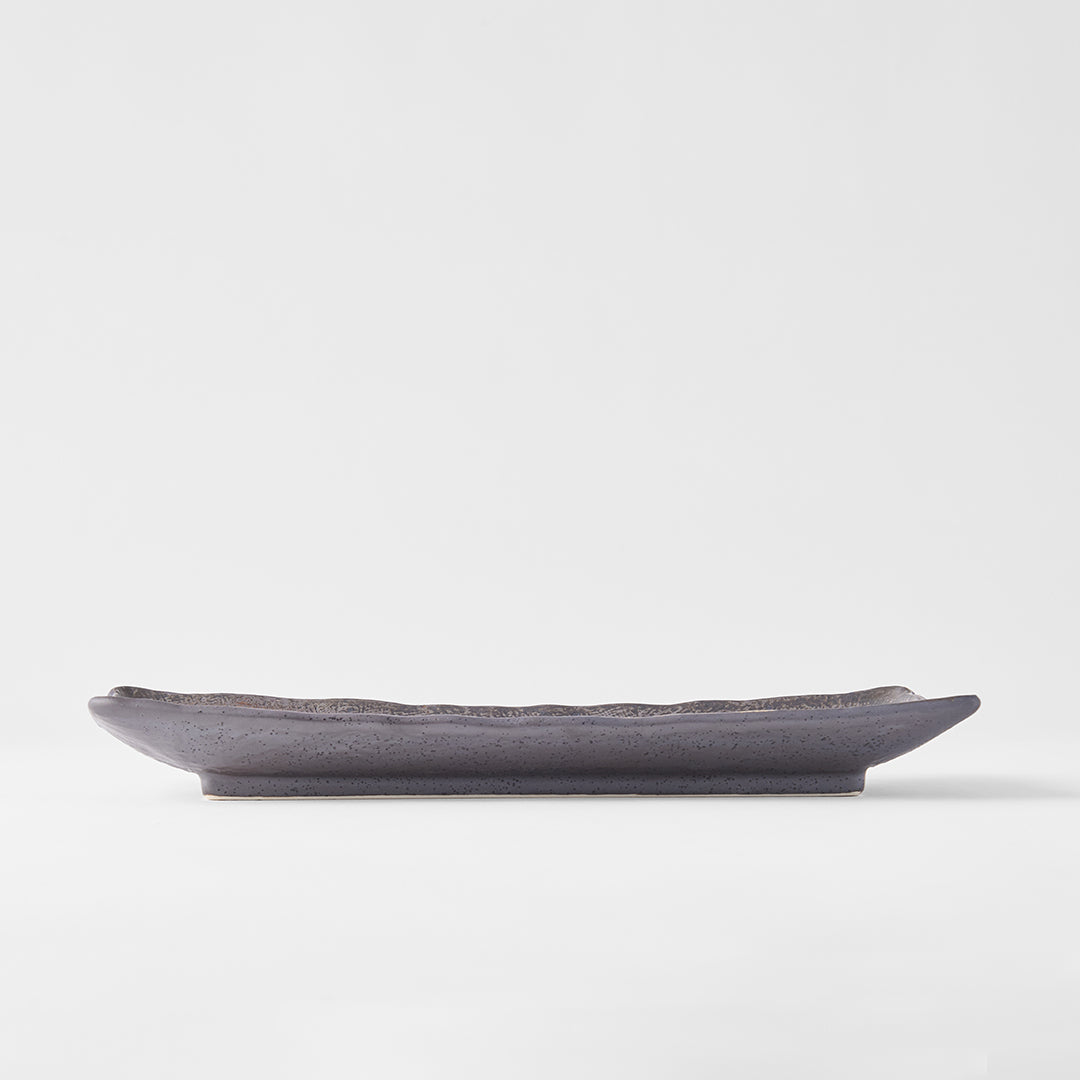 Premium Ceramic Rectangular Plate – Akane Grey 29 x 13cm