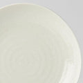 Dinner Plate Organic Shape 23cm Kanso Soft White Glaze - SuperSaverAU - view 1