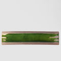 Premium 52cm Earth Bright Green Glaze Rectangular Ceramic Serving Platter