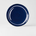 Premium Organic Flat Plate – Sapphire Blue Glaze 25.5cm