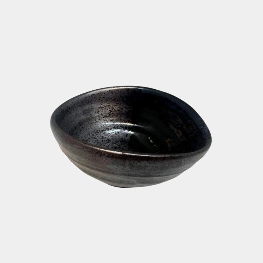 Bowl Small 10cm Metallic Black Glaze - SuperSaverAU - view 1