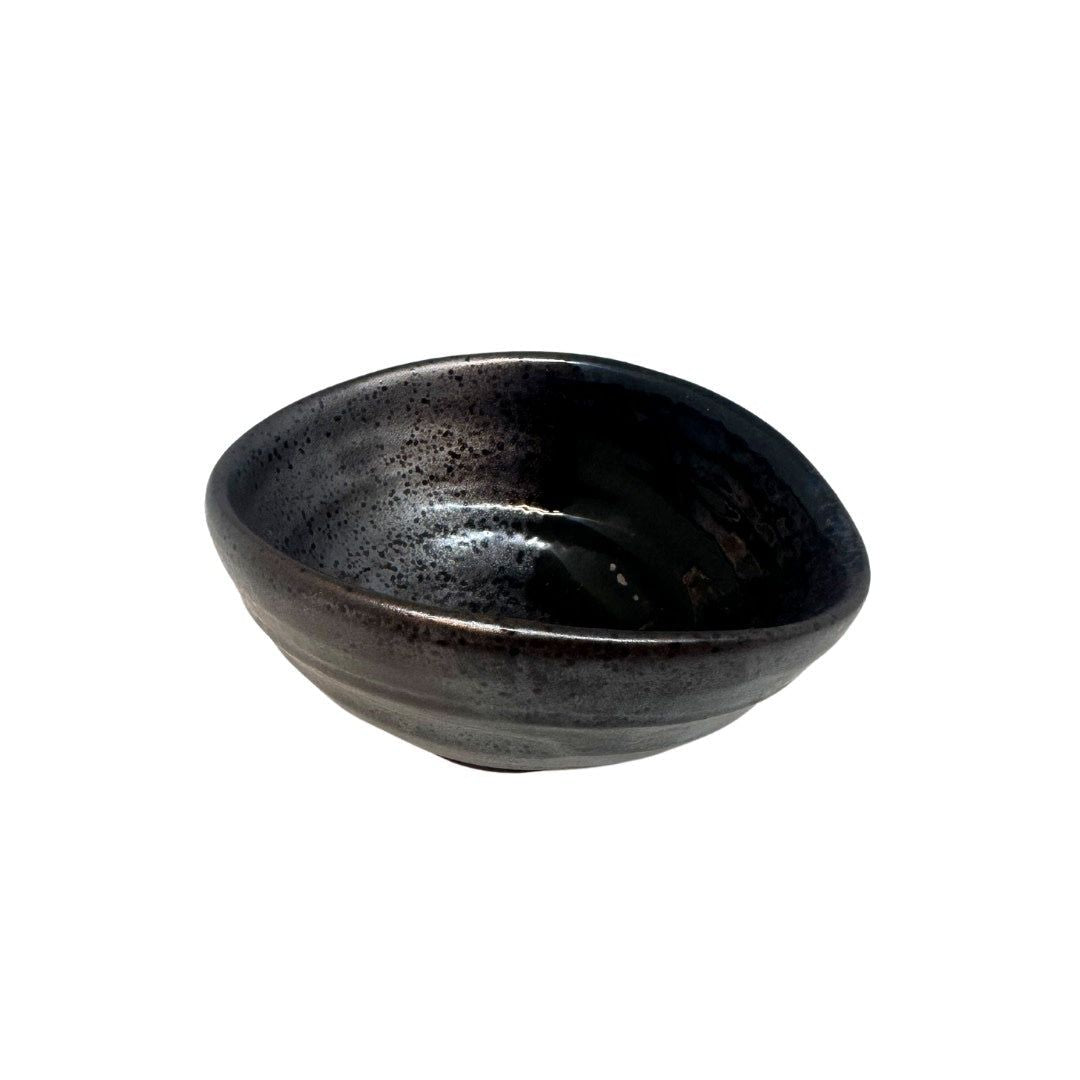 Bowl Small 10cm Metallic Black Glaze - SuperSaverAU - view 2