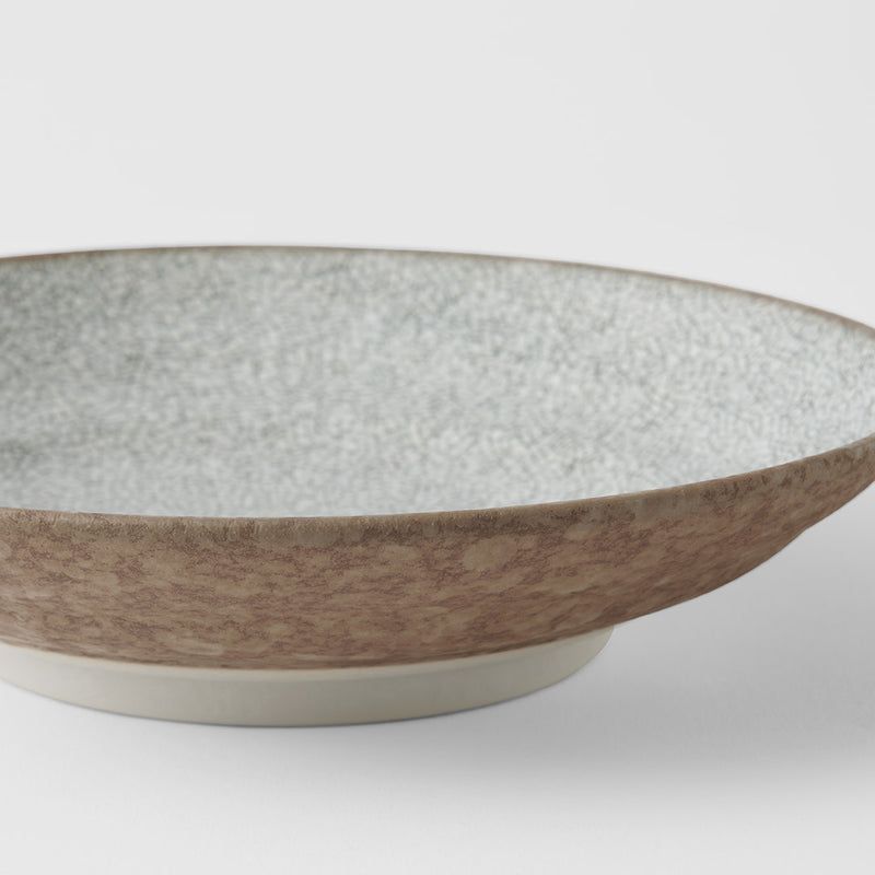 Pasta Bowl Flat 23cm Crazed Grey Glaze - SuperSaverAU - view 3