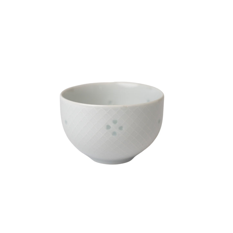 Premium Fine White Crosshatch Ceramic Tea Cup 130ml Dishwasher Microwave Safe