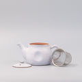 Premium 300ml Speckled White Glaze Ceramic Teapot Japanese Tea Pot