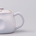 Premium 300ml Speckled White Glaze Ceramic Teapot Japanese Tea Pot