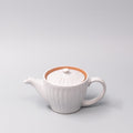 Premium 480ml Speckled White Ridge Glaze Ceramic Teapot Japanese Tea Pot