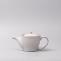 Premium 480ml Speckled White Ridge Glaze Ceramic Teapot Japanese Tea Pot