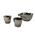 Premium Sake Set – Black Faceted Ink Glaze 7.5cm
