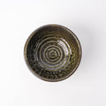 Premium Ceramic Udon Bowl – Olive Green Black Moss Glaze 16cm