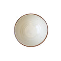 Cream Bisque Glaze 16cm Ceramic Udon Bowl 850ml Dishwasher Microwave Safe