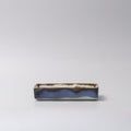 Premium 15cm Tenmokku Edge Sushi Plate with Inbuilt Sauce Dish