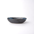 Premium Organic Oval Bowl – Light Brown Storm Glaze 19cm