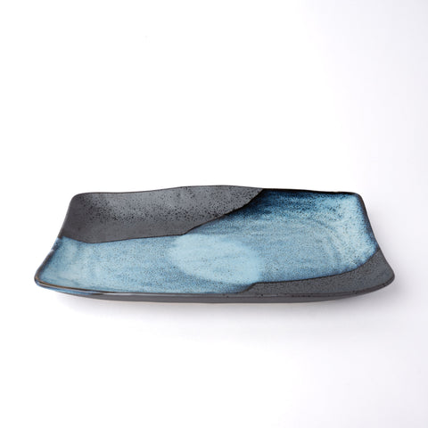 Premium 30cm Storm Glaze Ceramic Platter Dishwasher Microwave Safe