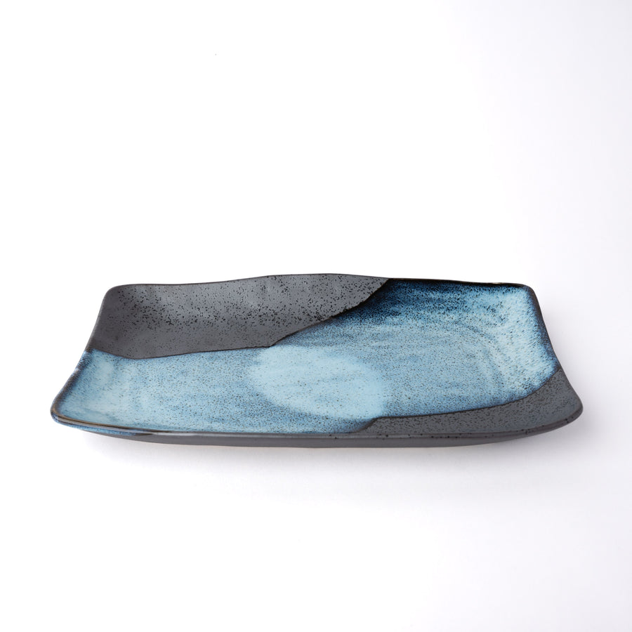 Premium 30cm Storm Glaze Ceramic Platter Dishwasher Microwave Safe