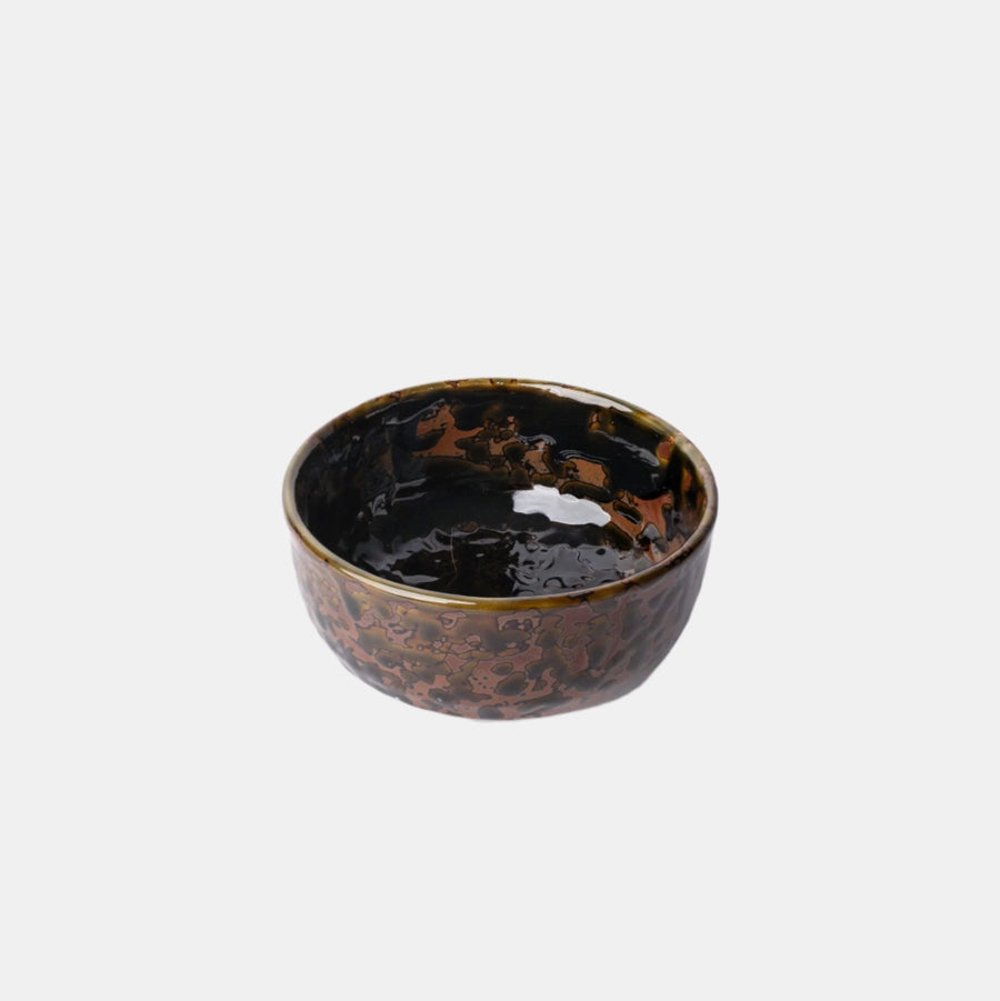 Premium 11cm Moss Swirl Glaze Ceramic Bowl Japanese Tableware