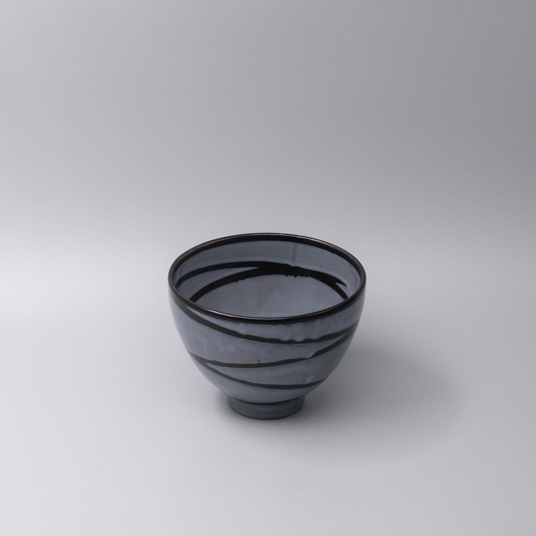 Premium Deep Bowl – Light Grey Mountain Glaze 16.5cm