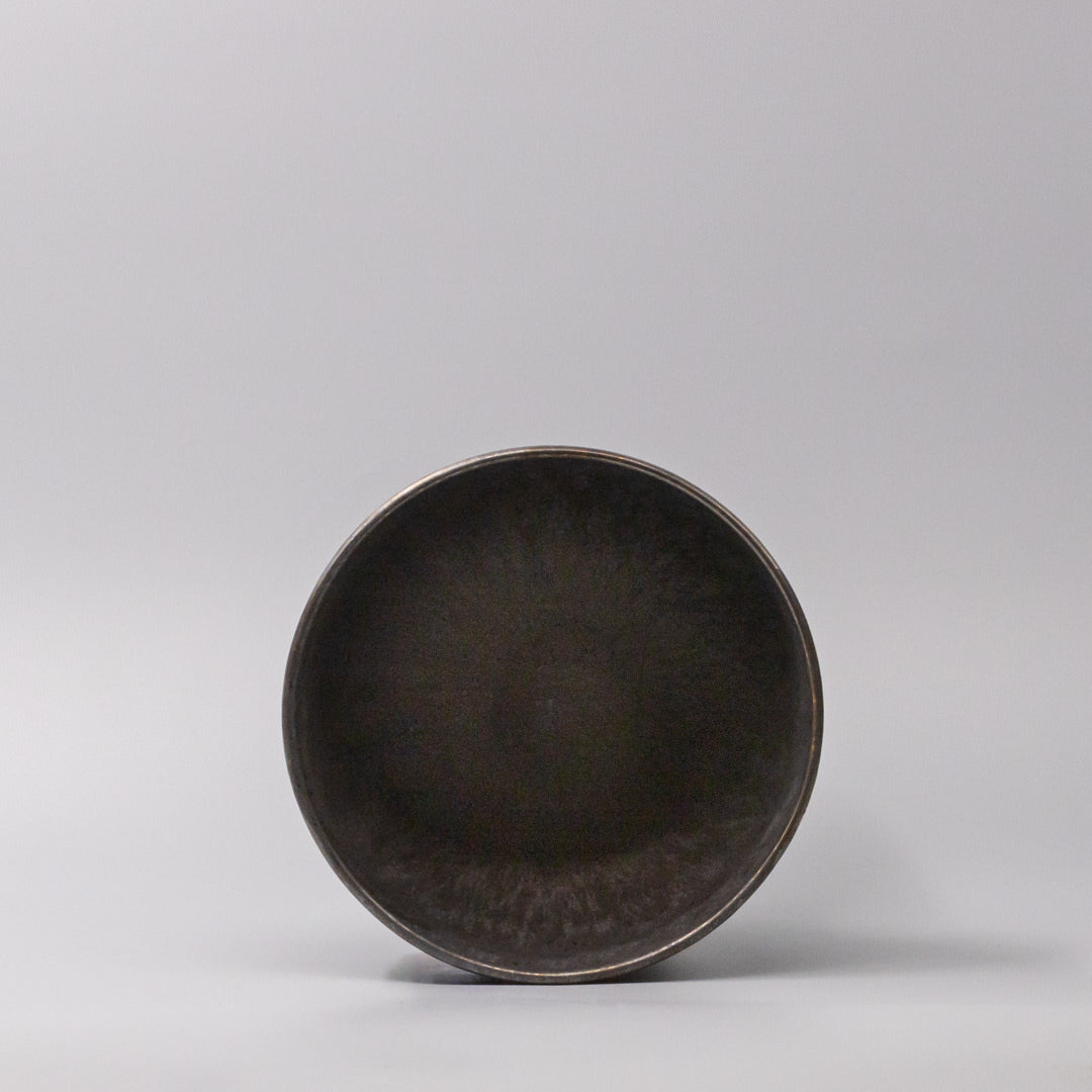 Premium Deep Bowl – Light Brown Modern Metallic Design 19cm