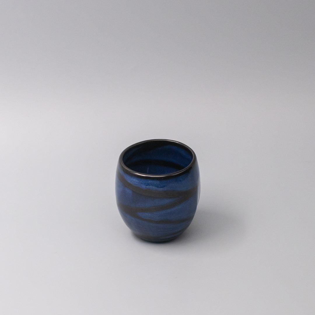 Premium 270ml Blue Mountain Glaze Sushi Mug Ceramic Cup Dishwasher Microwave Safe