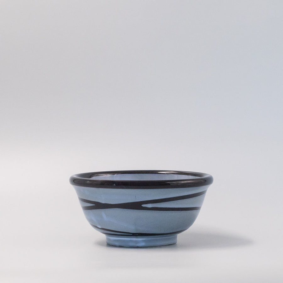 Premium Udon Bowl – Light Grey Mountain Glaze 18cm