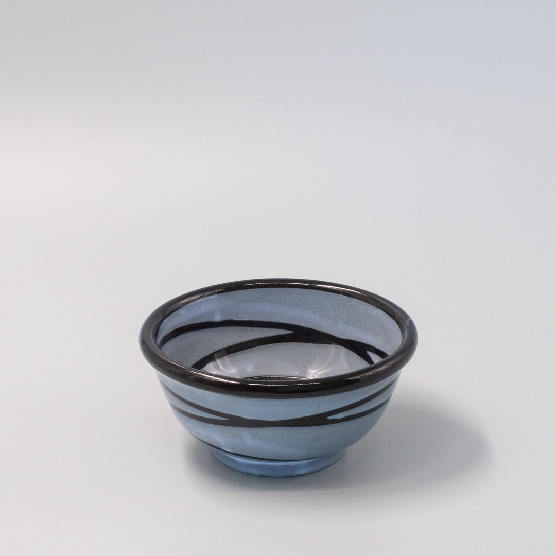 Premium Udon Bowl – Light Grey Mountain Glaze 18cm