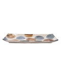 Premium 27cm Brush Blue Spot Glaze Ceramic Sashimi Plate Dishwasher Microwave Safe