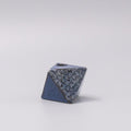 Triangular Indigo Wave Vase 130ml Ceramic Decorative Vase Dishwasher Microwave Safe
