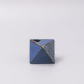 Triangular Indigo Wave Vase 130ml Ceramic Decorative Vase Dishwasher Microwave Safe