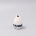White Yuzen Pinecone Vase 10cm Decorative Mini Floral Display